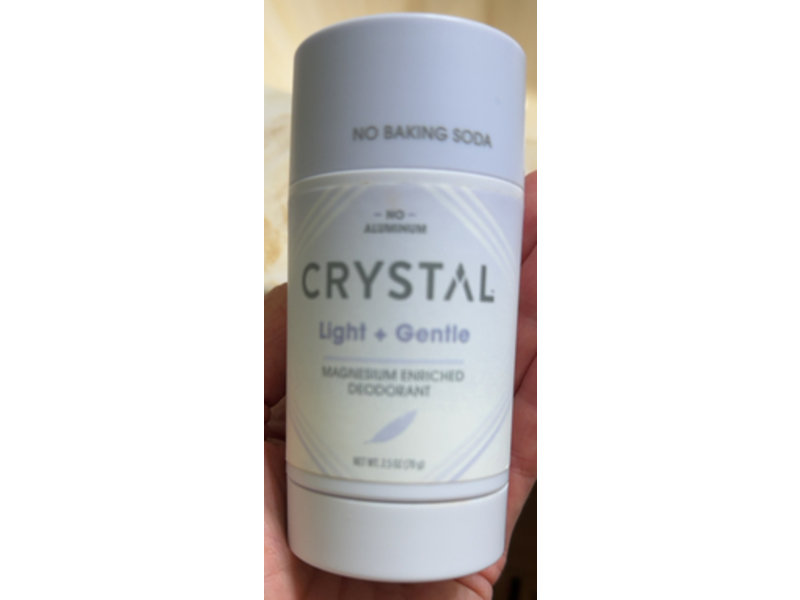 Crystal Magnesium Enriched Deodorant, Light + Gentle, 2.5 oz/70 g
