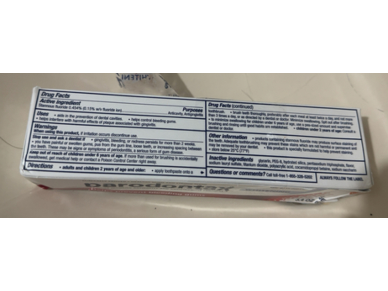 Paradontax Fluoride Whitening Toothpaste, 3.4 oz/96.4 g