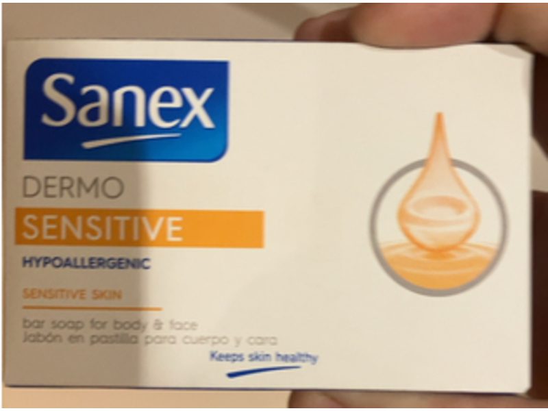 Sanex Dermo Sensitive Bar Soap, 90 g