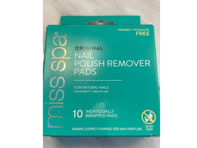 Miss Spa Nail Polish Remover Pads, 10 Count