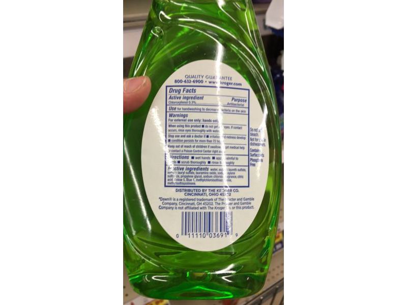 Kroger Antibacterial Hand & Dish Soap, Green Apple, 24 fl oz/709 mL