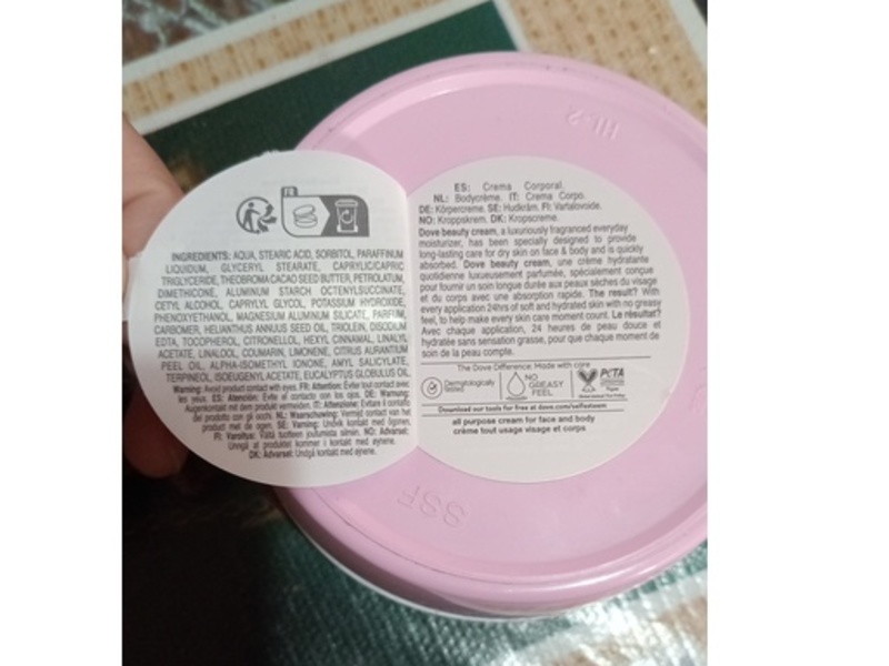 Dove Body Love Beauty Cream, 250 mL