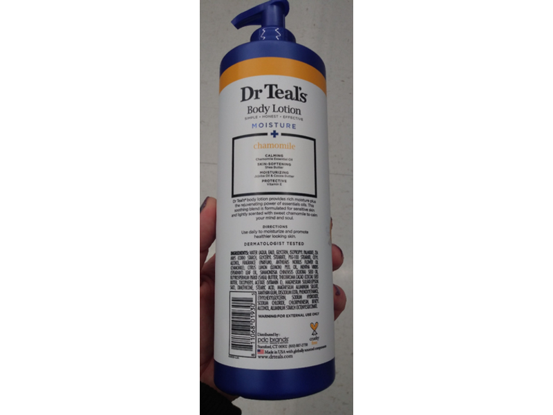 Dr Teal's Moisture Body Lotion, Chamomile, 18 fl oz