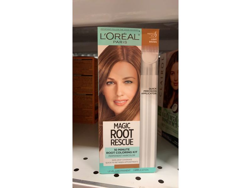 L'Oréal Paris Root Rescue Permanent Hair Color, 6 Light Brown, 3.5 oz