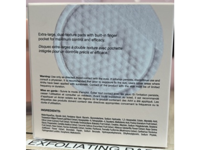 INNBeauty Project Skin Prep Exfoliating Pads, Glycolic Acid, Peptides & Oxygeskin, 45 Count