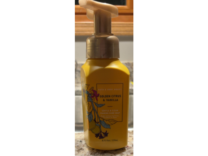 Bath & Body Works Gentle & Clean Foaming Hand Soap, Golden Citrus & Vanilla, 8.75 fl oz/259 mL