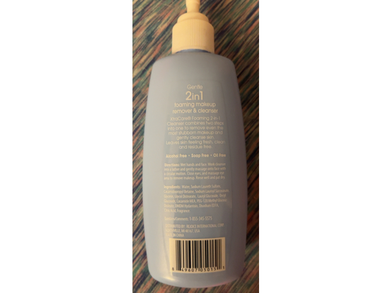 XtraCare 2-In-1 Makeup Remover & Foaming Cleanser, 6.7 fl oz/198 mL