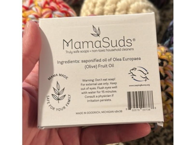 MamaSuds Castile Bar Soap, Unscented, 5 oz/141 g