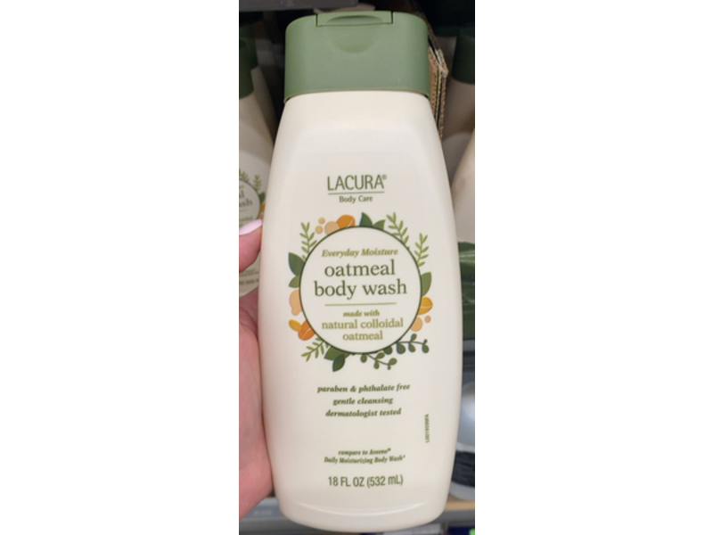 Lacura Oatmeal Body Wash, Natural Colloidal Oatmeal, 18 fl oz/532 mL