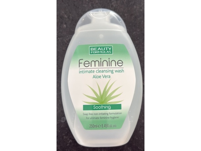 Beauty Formulas Feminine Intimate Cleansing Wash, Aloevera, 8.45 fl oz/250 mL