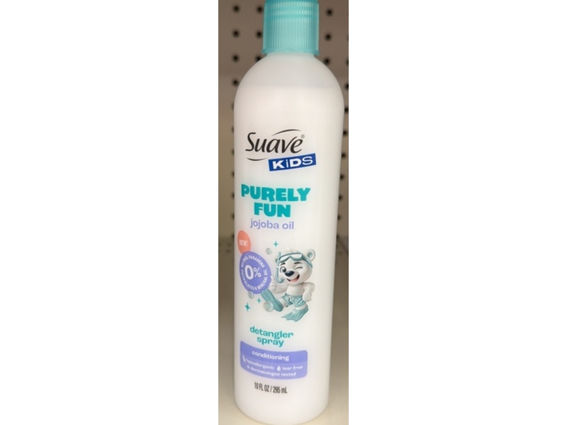 Suave Kids Purely Fun Detangler Spray, Jojoba Oil, 10 fl oz/295 mL