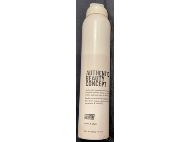 Authentic Beauty Concept Amplify Mousse, Prime & Style, 6.7 oz/192 g