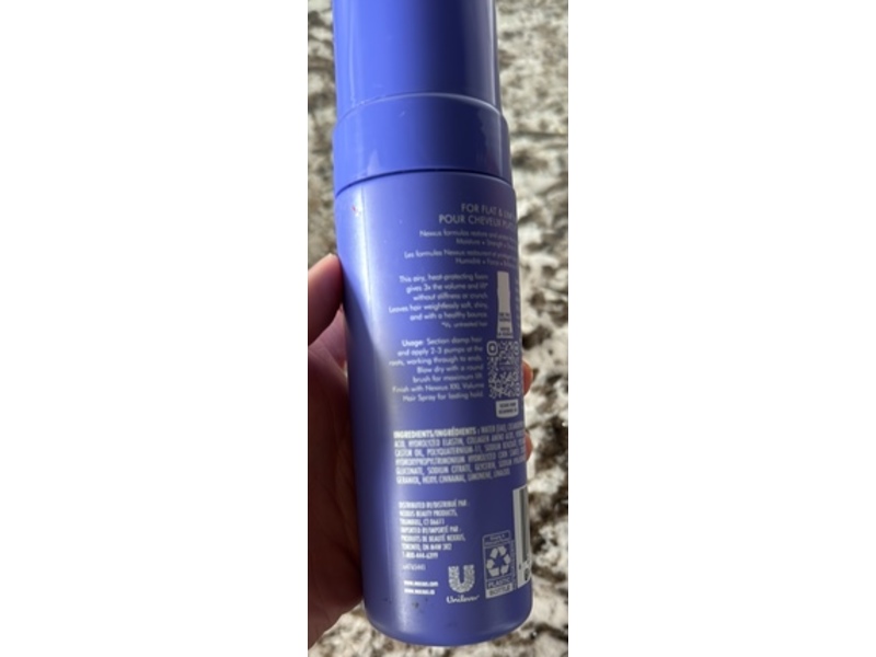 Nexxus Hy-Volume Cloud Foam Mousse, 5.5 fl oz/162 mL