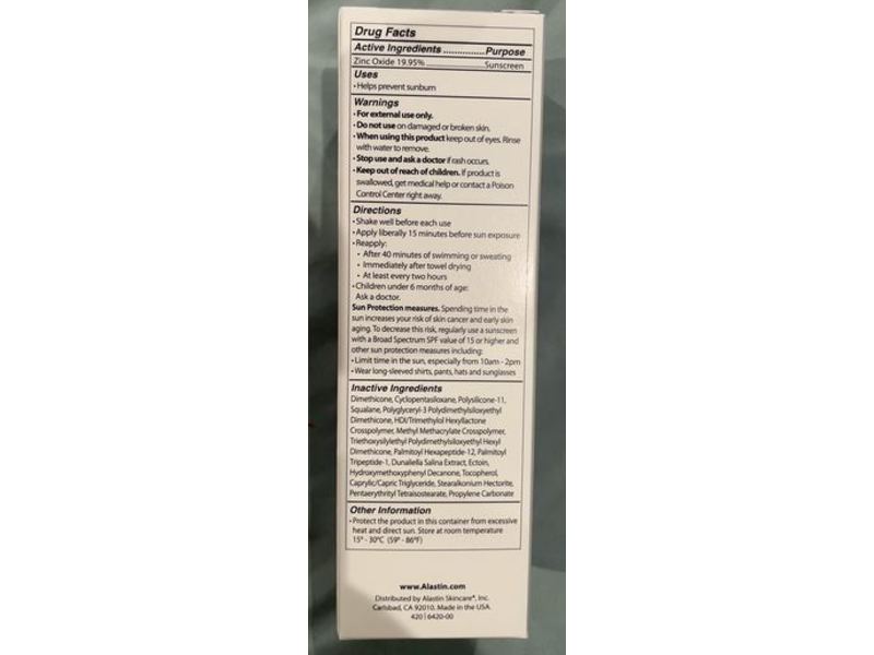 Alastin Skincare Silkshield All Mineral Sunscreen, SPF 30, 1.9 fl oz/53.8 g