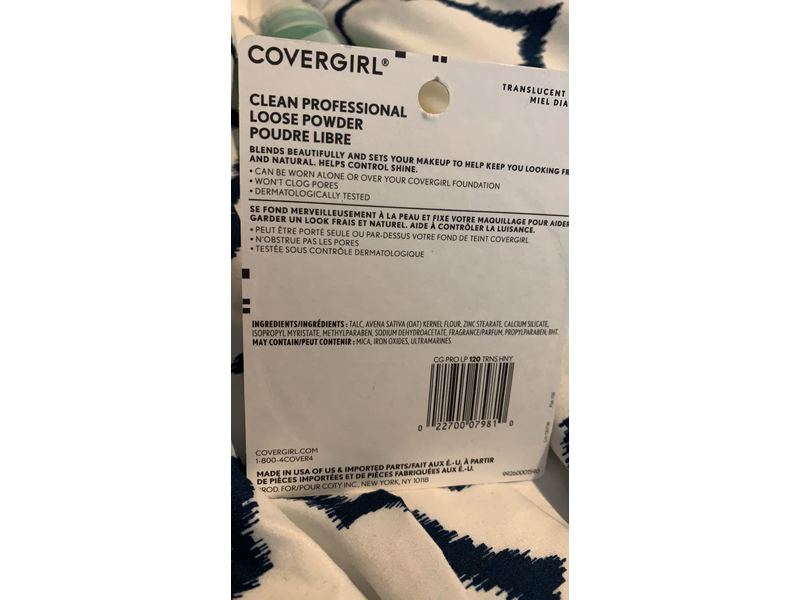 CoverGirl Professional Loose Powder, 120 - Translucent Honey, 0.70 oz