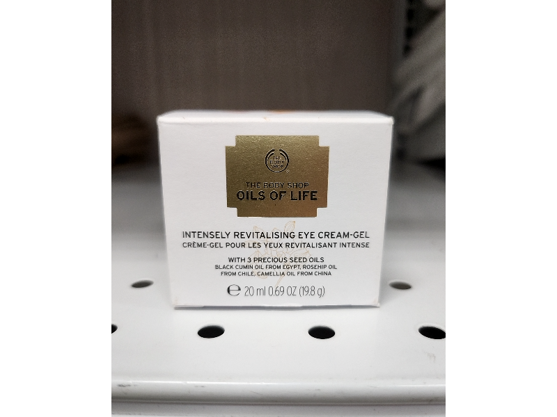 The Body Shop Oils of Life Intensely Revitalising Eye Cream Gel, 0.69 oz/20 mL