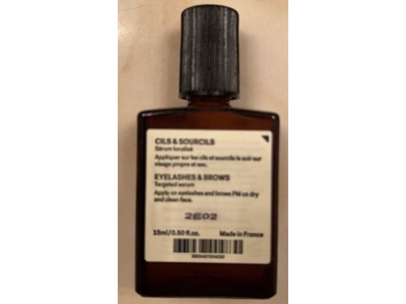 Typology Eyebrow & Eyelash Serum, Pea Peptides 2% + Castor Oil, 0.50 fl oz/15 mL