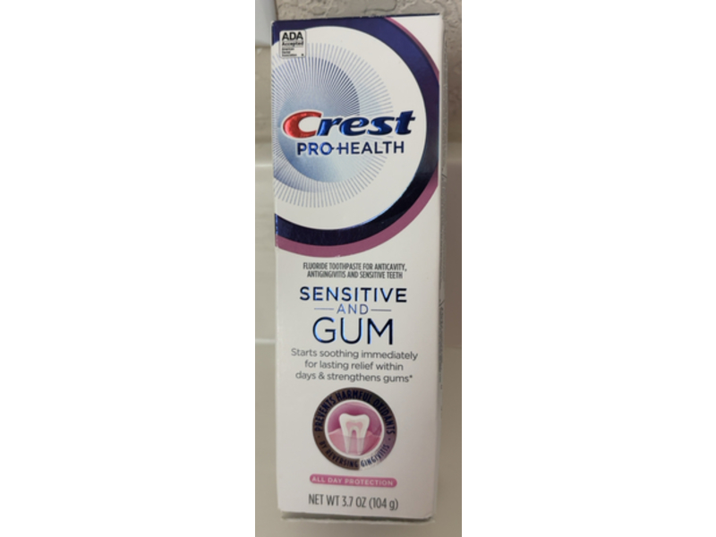 Crest Sensitive & Gum Anticavity Toothpaste, 3.7 oz/104 g