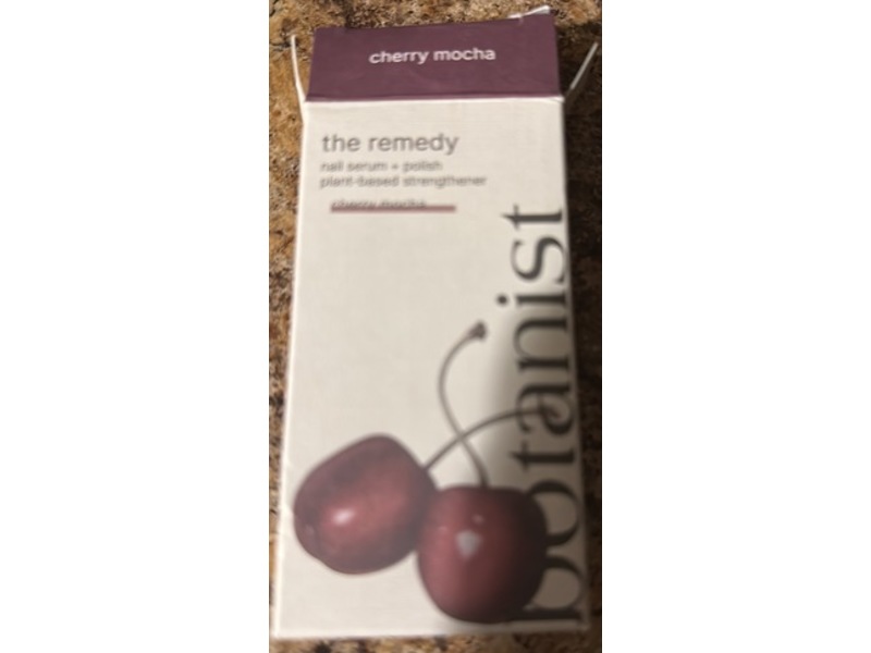 Botanist The Remedy Nail Serum+Polish, Cherry Mocha, 0.51 fl oz/15 mL