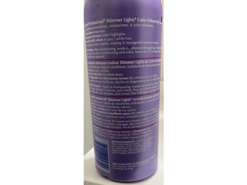 Clairol Shimmer Lights Conditioner, Blonde & Silver, 31.5 fl oz/931 mL