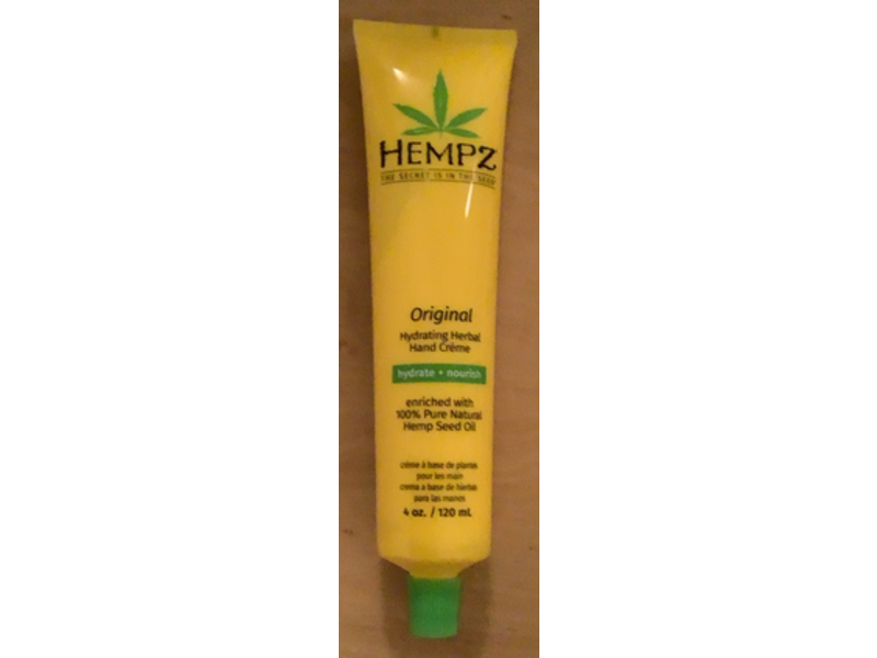 Hempz Hydrating Herbal Hand Creme, Original, 4 oz/120 mL