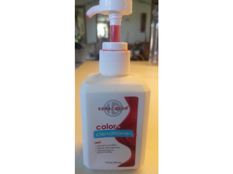 Keracolor Color+ Clenditioner Hair Dye, Red, 12 fl oz/355 mL