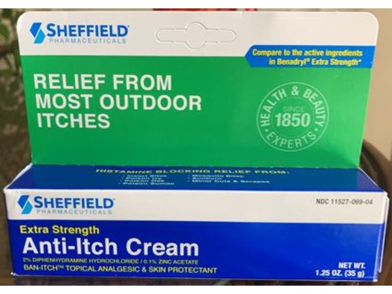 Sheffield Pharmaceuticals Anti-Itch Cream, Extra Strength, 1.25 oz/35 g