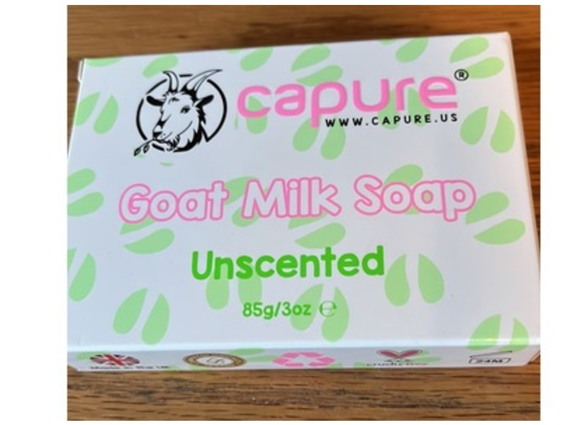 Capure Goat Milk Soap, Unscented, 3 fl oz/85 g, 5 Count