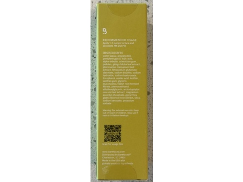 Barefaced Brightening Serum, 1 fl oz/30 mL
