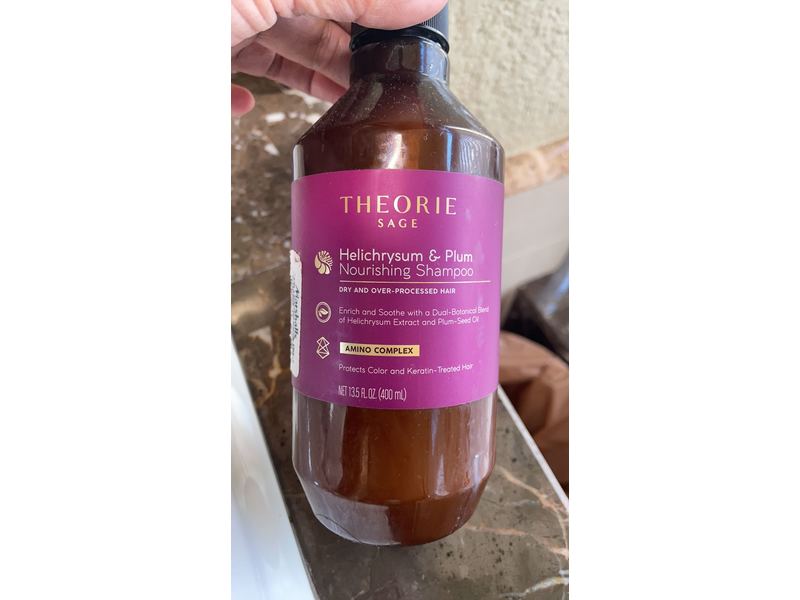 Theorie Sage Nourishing Shampoo, Helichrysum & Plum, 13.5 fl oz/400 mL