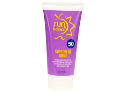 Sun Basics Sunscreen Lotion, SPF 50, 3 fl oz/89 mL