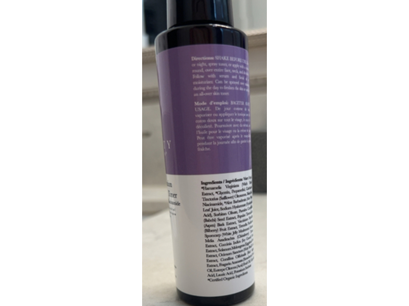 Beauty By Earth Youth Restoration Bakuchiol Face Toner, Hyaluronic Acid & Niacinamide, 4.5 fl oz/133 mL