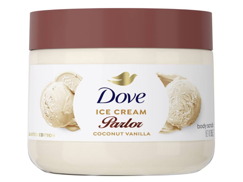 Dove Ice Cream Parlor Body Scrub, Coconut Vanilla, 15 oz