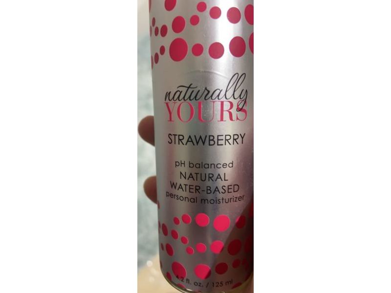 Lovewinx Naturally Yours Personal Moisturizer, Strawberry, 4.2 fl oz/125 mL