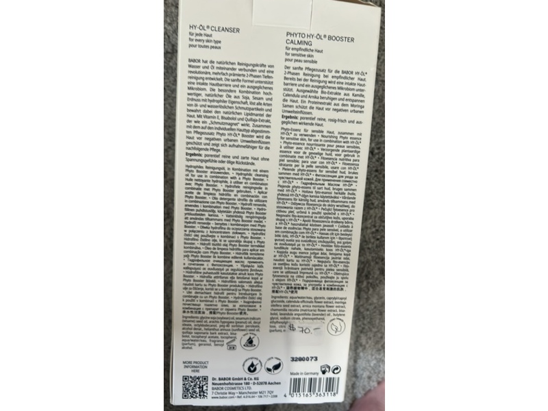 Babor Hy-Ol Cleanser & Phyto Booster Calming Set