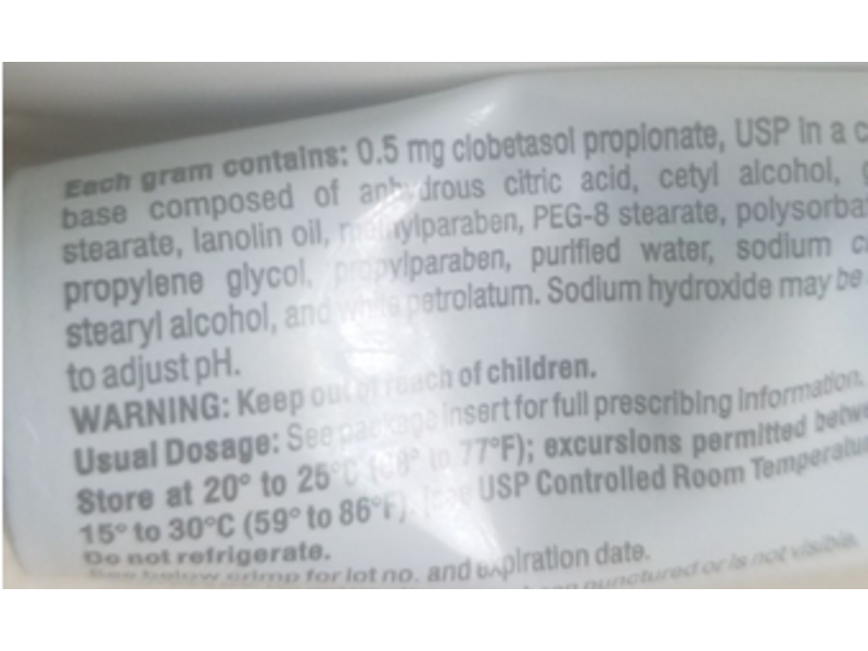 Clobetasol Propionate Cream USP 0.05%, 60 g Alembic (RX)