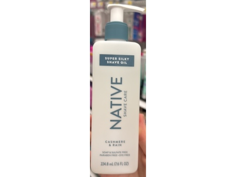 Native Shaving Oil, Cashmere & Rain, 7.6 fl oz/224.8 mL