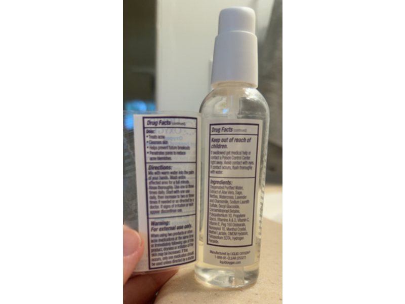 Liquid Oxygen Acne Wash with Salicylic Acid, 3 oz