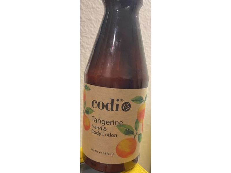 Codi Hand & Body Lotion, Tangerine, 25 fl oz/750 mL