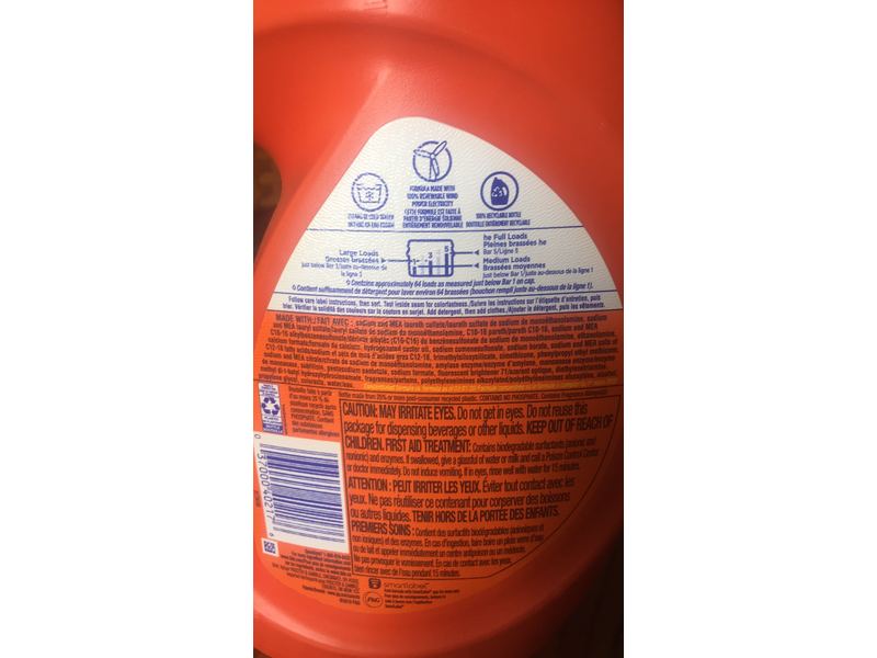 Tide Detergent, Original, 64 Loads, 92 fl oz/2.72 L