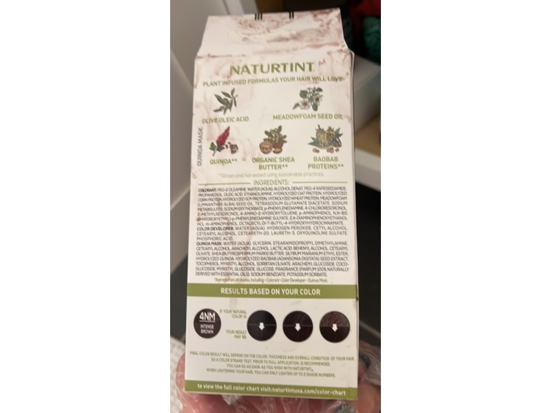 Naturtint Permanent Hair Color, 4NM Intense Brown, 5.07 fl oz/150 mL