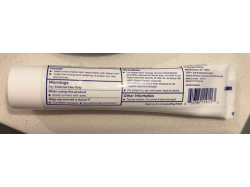 Dynarex Zinc Oxide Ointment, 2 oz/56.7 g