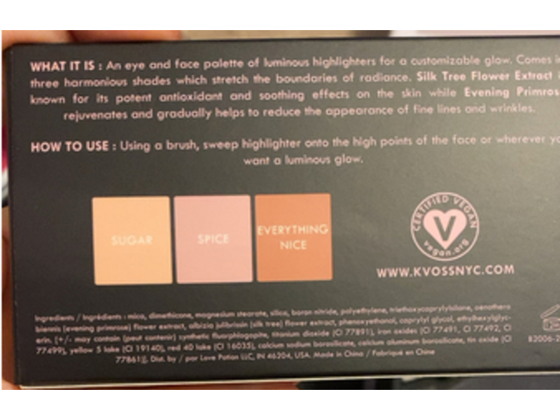 K. Voss NYC Heye Lighter Palette 0.42 oz/12 g