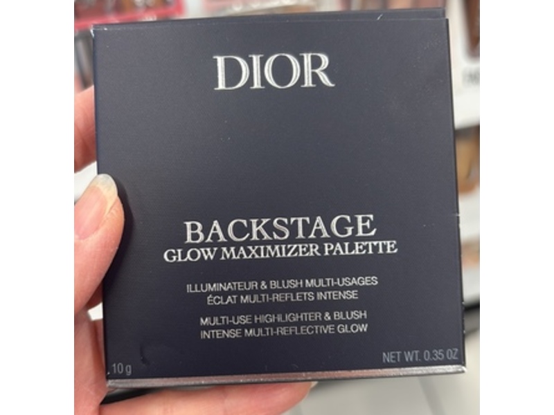 Dior Backstage Glow Maximizer Palette, Sunlit Amber Glow, 0.35 oz/10 g