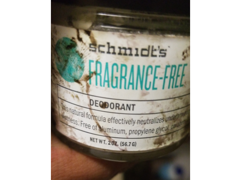 Schmidt's Deodorant, Fragrance Free, 2 oz/56.7 g