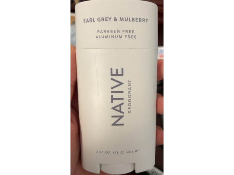 Native Deodorant Natural Deodorant, Earl Grey Mulberry, 2.65 oz/75 g