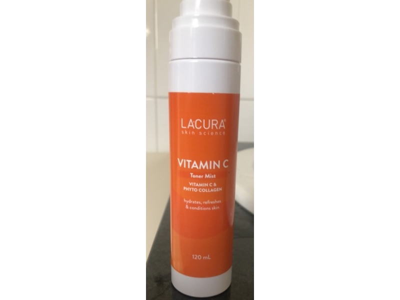 Lacura Vitamin C Toner Mist, Vitamin C & Phyto Collagen, 120 mL