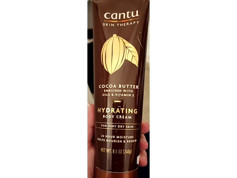 Cantu Hydrating Body Cream, Cocoa Butter, 8.5 oz/240 g, Pack Of 6