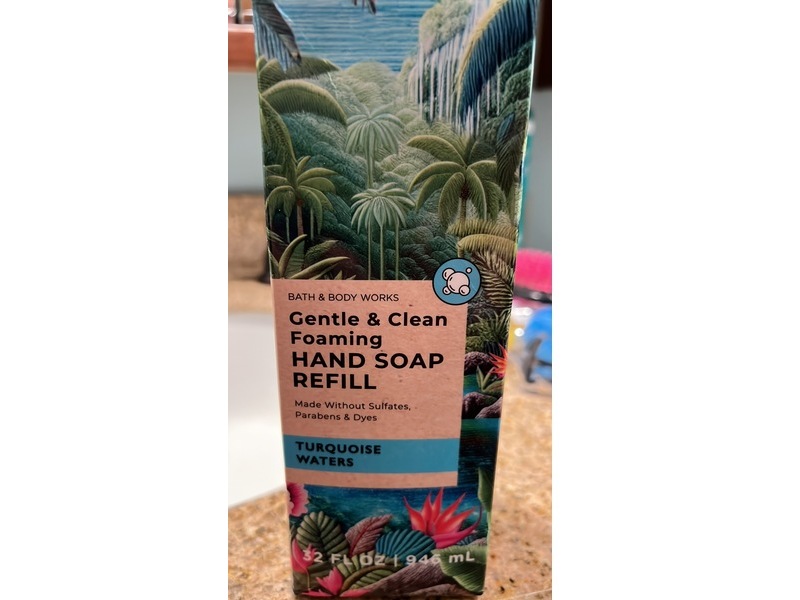Bath & Body Works Foaming Hand Soap Refill, Turquoise Waters, 32 fl oz/946 mL
