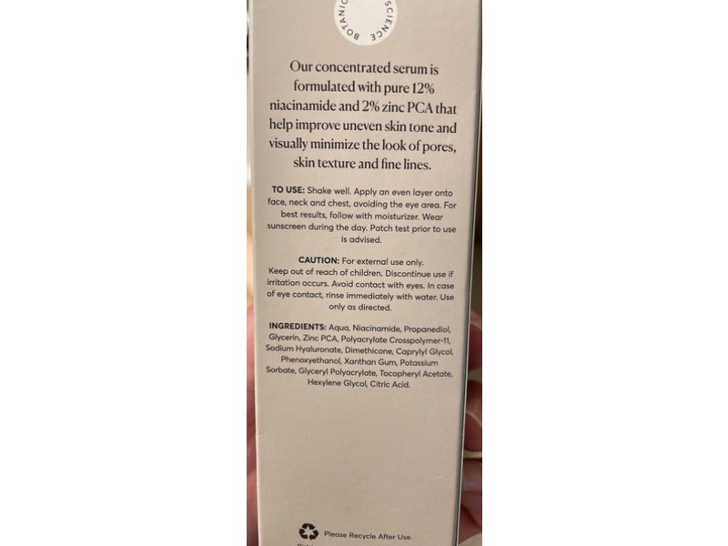 Naturium Niacinamide Serum 12% Plus Zinc 2%, 2 fl oz/60 mL